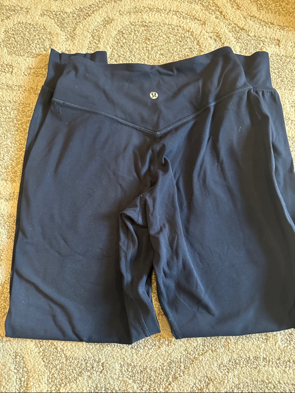 LuluLemon Black High-Waist Bike Shorts